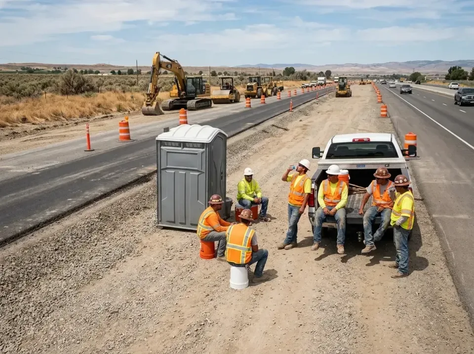 highway-road-construction-crew-007 — frequently asked questions, Porta Potty and Restroom Rentals in Palm Desert, CA